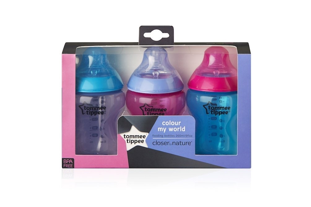 3x260 ml Tommee Tippee Flaschen-Pack Worlds Multi Color Jungen