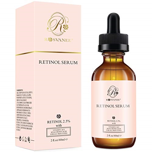 Berlinbuy Rosvanee Retinol Serum 60 Ml Highly Dosed With 2 5 Retinol Hyaluronic Acid Vitamin C E Anti Aging Facial Serum For Skin Repair Scars Dark Spots Fine Lines And Wrinkles