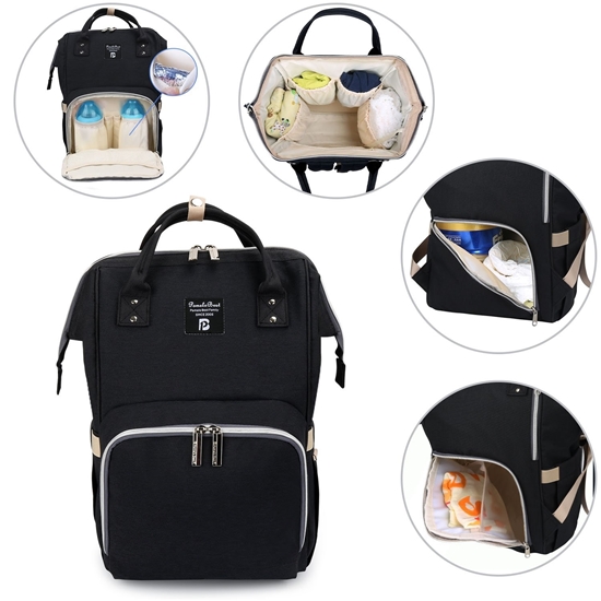 backpack diaper bag with changing pad